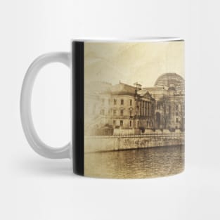 berlin reichstag, vintage Mug